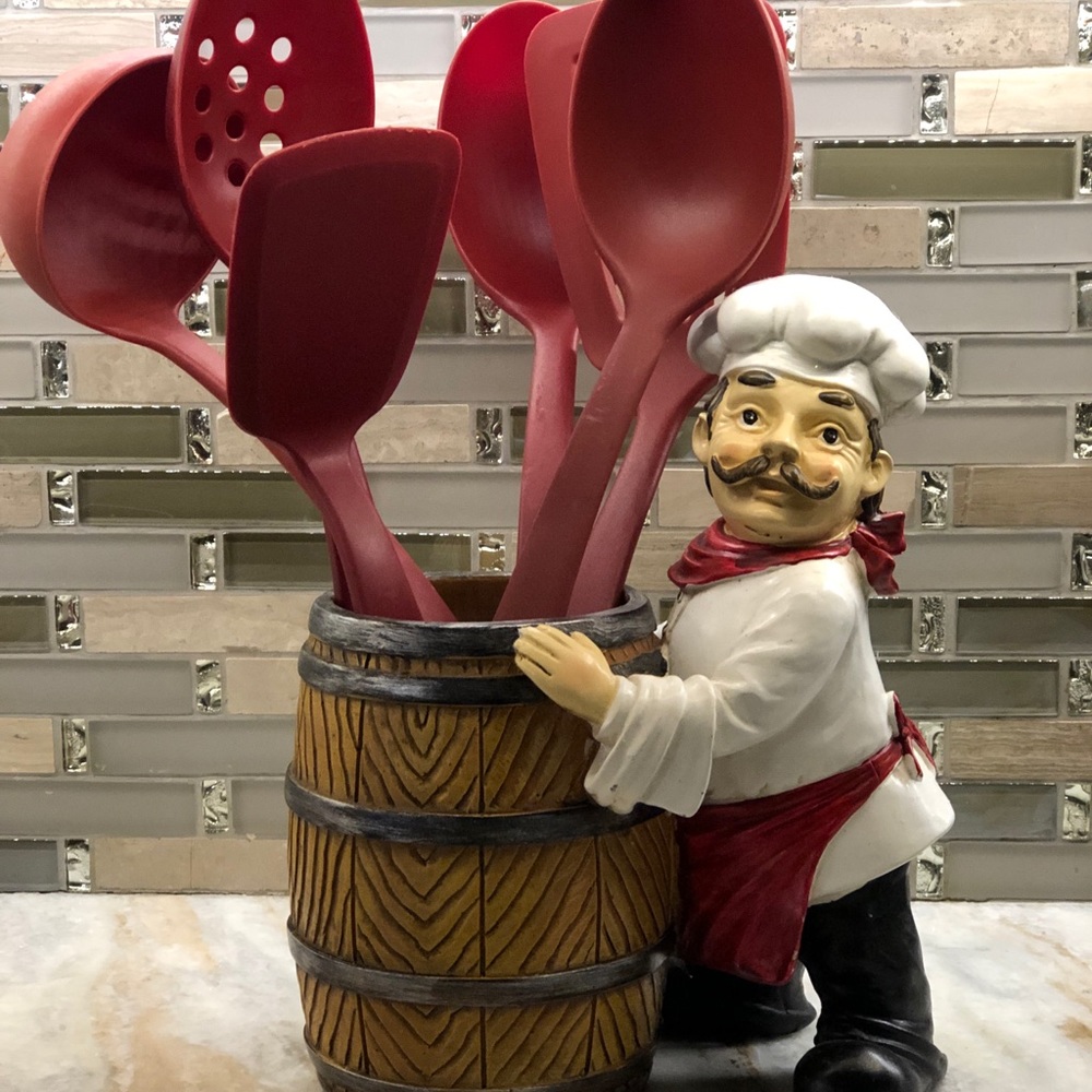 KitchenAid Red Utensils in Chef Holder $22